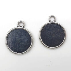 Metaal settings 16mm cabochon Antiek zilver