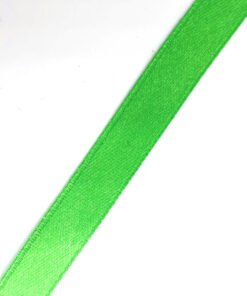 Satijnlint 10mm Appeltjes groen