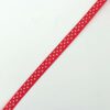 Satijnlint 10mm Rood met witte stippen