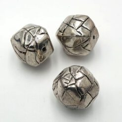 Metallook kraal hoekig 18mm