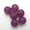 Glaskralen Oud aubergine 12mm