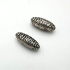Metallook kraal ovaal 30x12mm