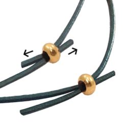 Onderdelen DQ metaal kraal macramé slot disc 6x3mm Rosé goud
