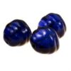 Glaskralen Cobalt blauw 11x11mm