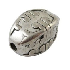Metallook kraal 23 x 14 x 14mm