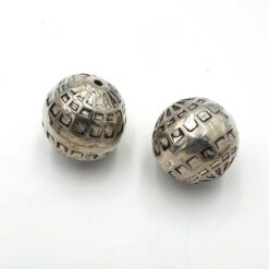 Metallook kraal rond 25mm