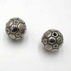 Metallook kraal rond 20mm voetbal