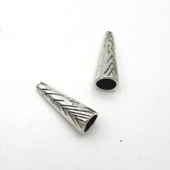 Metallook kralenkapje 28x10mm