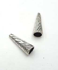 Metallook kralenkapje 28x10mm