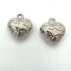 Metallook bedel Hart 20mm zilver