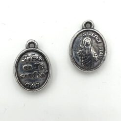 Metallook bedel Medaillon 26x10mm