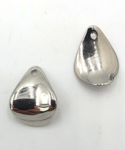 Metallook bedel 26x14mm zilver
