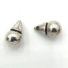 Metallook bedel 15x12mm zilver