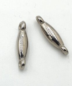 Metallook tussenstuk 17x3mm antiek zilver