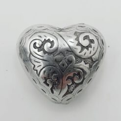 Metallook kraal 30x25mm antiek zilver