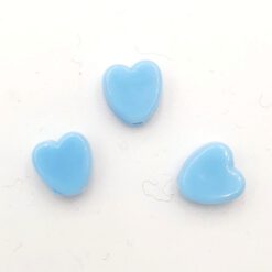 Acryl kralen hartje 8mm Blauw