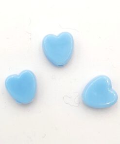 Acryl kralen hartje 8mm Blauw
