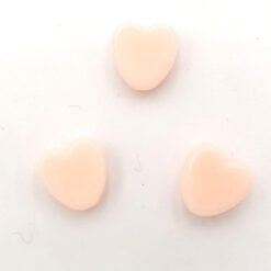 Acryl kralen hartje 8mm peach