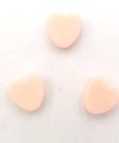 Acryl kralen hartje 8mm peach