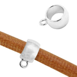 Metallook kraal met oog 11x8mm Ø5mm
