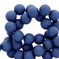 8mm acryl kralen matt Midnight blue