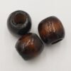 Houten Kralen Bruin 16mm met groot gat (6,5-7mm)