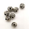Metallook kraal 8x7mm antiek zilver