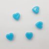 Acryl kralen hartje 6mm Blauw