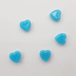 Acryl kralen hartje 6mm Blauw