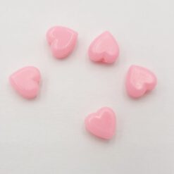 Acryl kralen hartje 6mm Roze