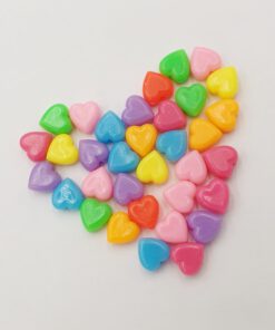 Acryl kralen hartje 6mm
