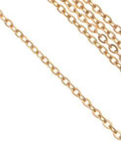 Roestvrij stalen (RVS) Stainless steel ketting Mix & Match goud