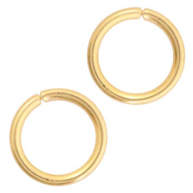 Roestvrij stalen (RVS) stainless steel onderdelen buigring 3mm Gold