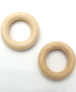 Houten Kralen ring 30mm met groot gat (18mm)