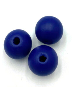 Houten Kralen Royal blue 16mm