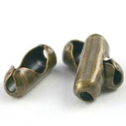 Bolletjesketting Sluiting (past op 3mm ketting) Brons