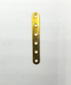 Metalen 6 gats verdeler goud 35mm