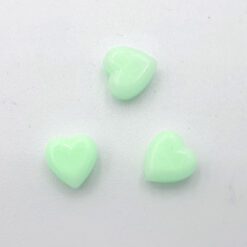 Acryl kralen hartje 6mm Lichtgroen