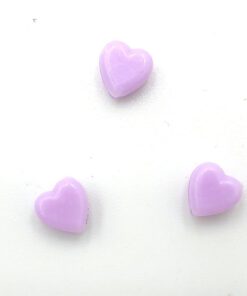 Acryl kralen hartje 6mm Lavendel