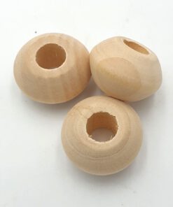 Houten Kralen blank disc 19x12mm (gat 6.5mm)