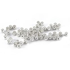 DQ knijpkralen 1.5mm antiek zilver (30stuks)