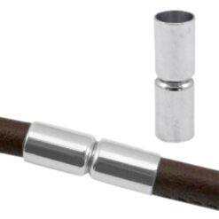 Roestvrij stalen (RVS) magneetslot Ø5mm stainless steel Zilver (RVS)