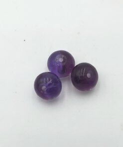 Glaskralen plat rond 6x2mm Aubergine