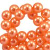 Acryl parels 6mm oranje