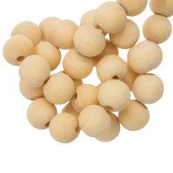 Blanke Houten Kralen (10mm x 8mm)