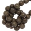 Houten kralen rond 6mm Grey wood