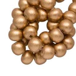 Houten Kralen Metallic Look 6mm Gold