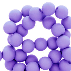 Acryl kralen mat Ultra violet purple 8mm
