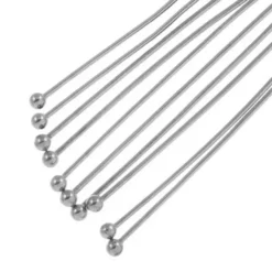 Stainless Steel Nietstiften Bol (40 mm) Antiek Zilver Dikte 0.7 mm