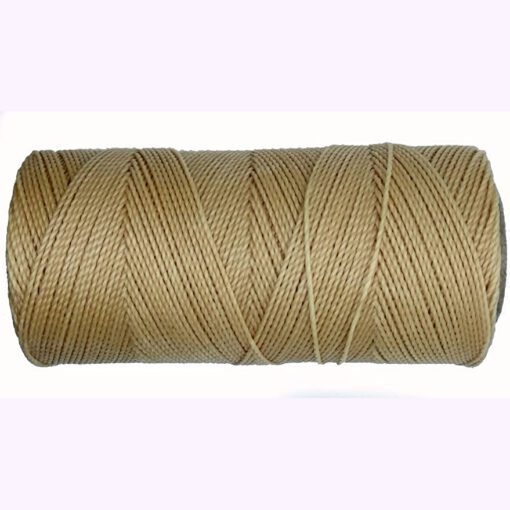 Braziliaans polyester waxkoord Beige 1mm (per meter)